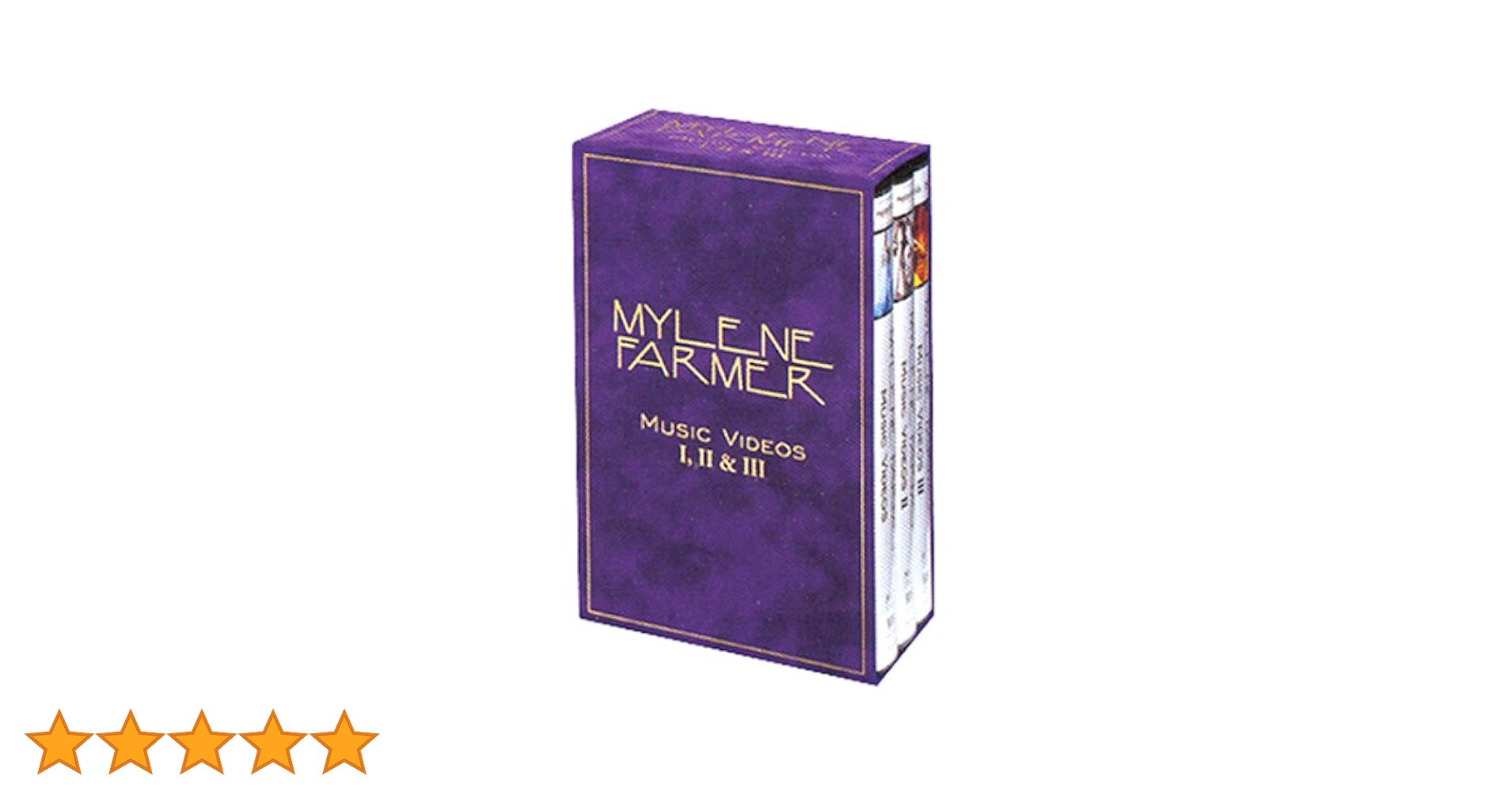Coffret Mylène Farmer 3 VHS : L'Intégrale Music Vidéos I, II